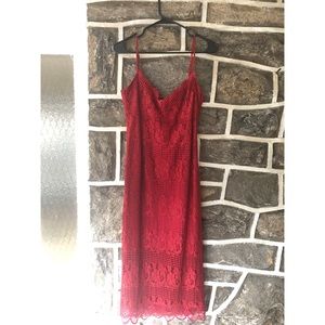 Brand New red midi dress